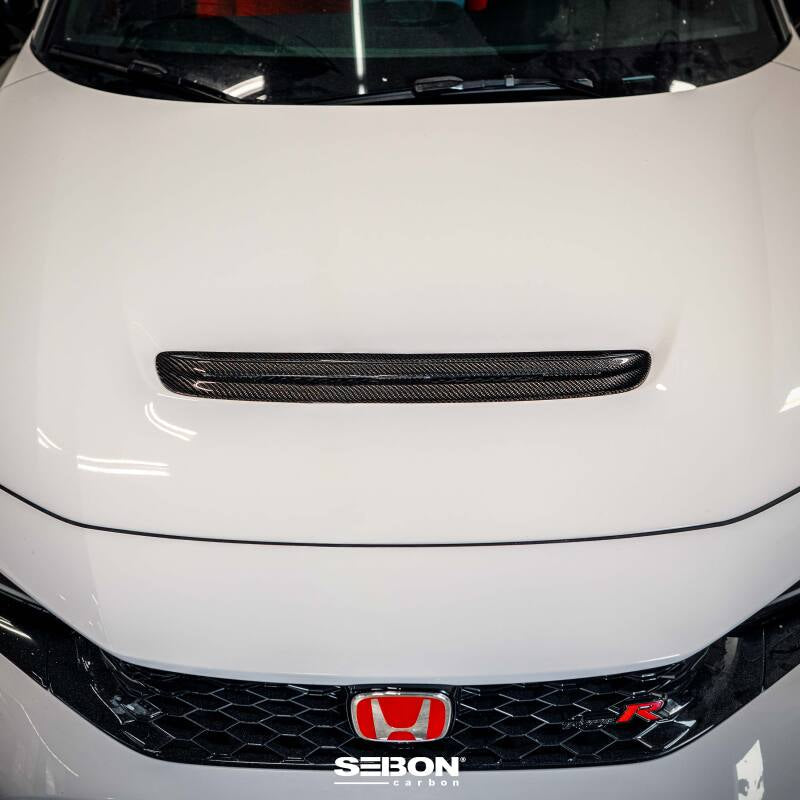 Load image into Gallery viewer, Seibon 2023 Honda Civic Type R Carbon Fiber Hood Scoop
