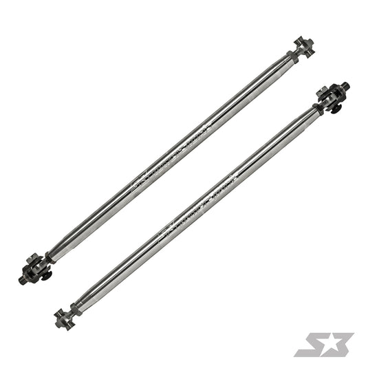 Can-Am Maverick X3 72" Billet Aluminum Tie Rods w/ Clevis, Black Anodized