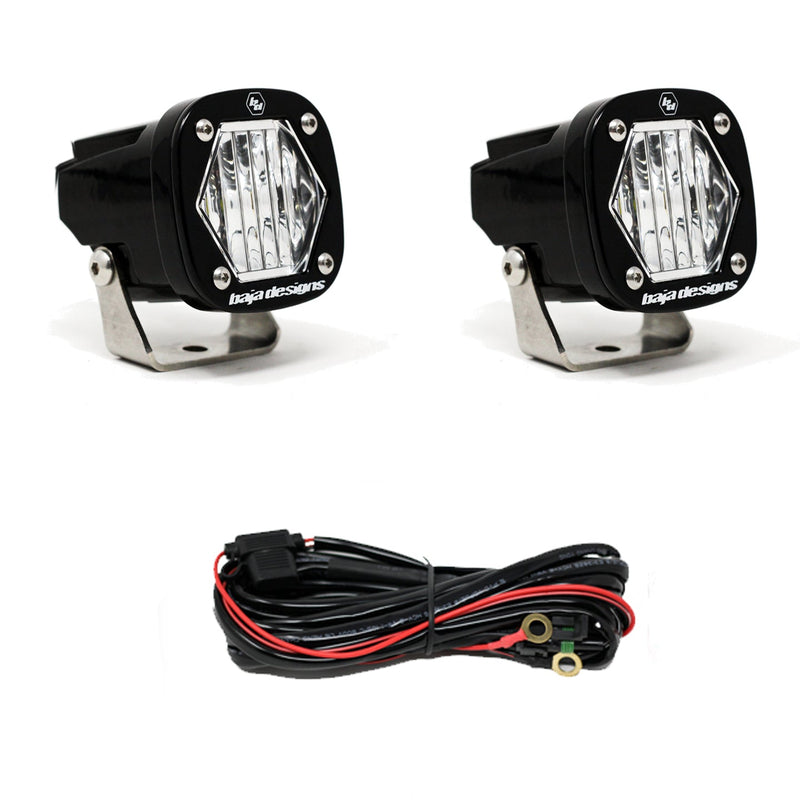 Load image into Gallery viewer, Baja Designs S1 Black LED Auxiliary Light Pod Pair - (Choose Color/Pattern)
