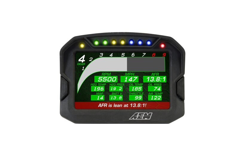 Load image into Gallery viewer, AEM CD-5G Carbon Digital Dash Display w/ Interal 10Hz GPS &amp; Antenna 30-5602
