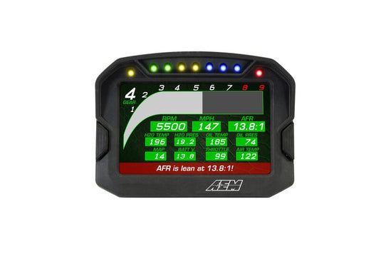 AEM CD-5G Carbon Digital Dash Display w/ Interal 10Hz GPS & Antenna 30-5602