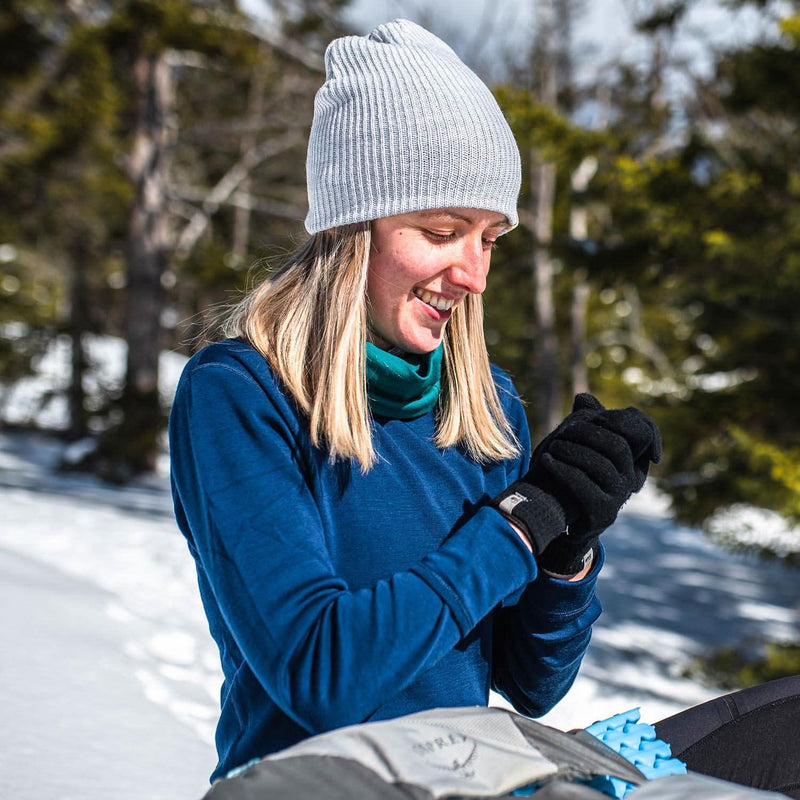 Load image into Gallery viewer, Midweight Knit Wool Beanie - 100% Merino Wool
