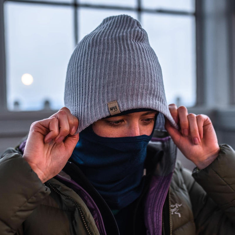 Load image into Gallery viewer, Midweight Knit Wool Beanie - 100% Merino Wool

