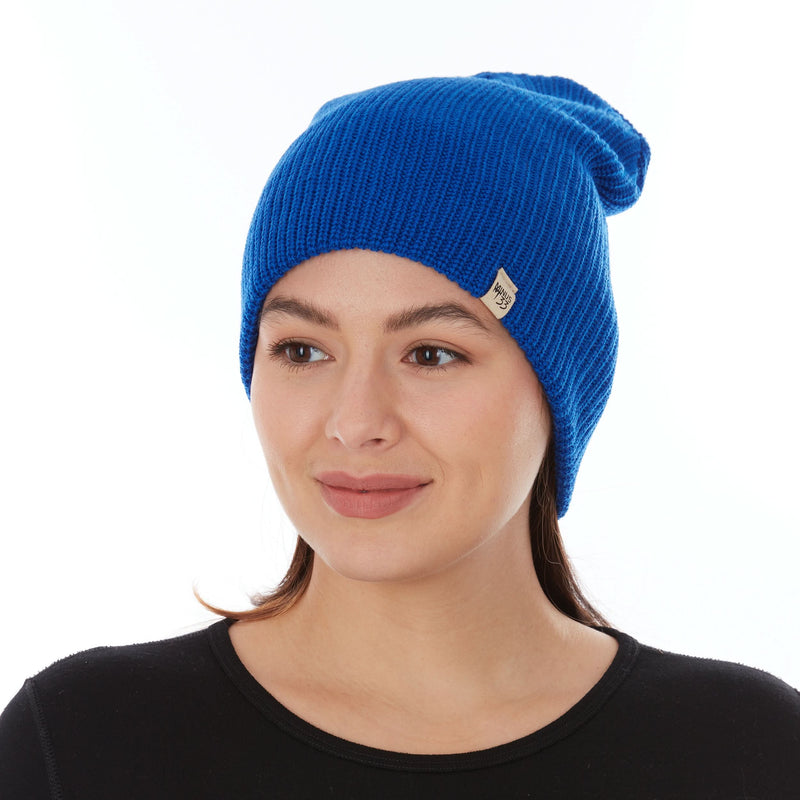 Load image into Gallery viewer, Midweight Knit Wool Beanie - 100% Merino Wool
