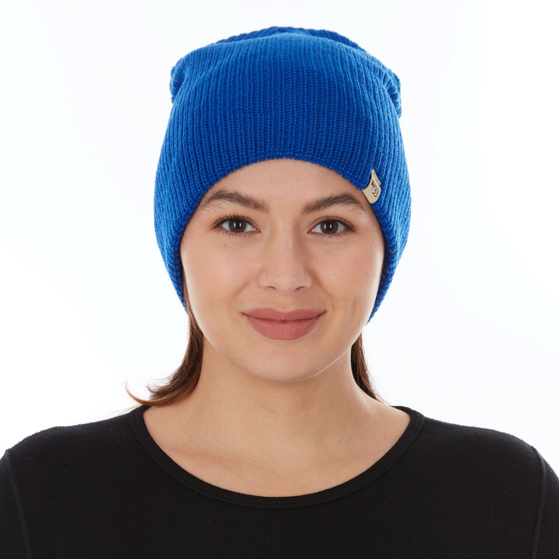 Load image into Gallery viewer, Midweight Knit Wool Beanie - 100% Merino Wool
