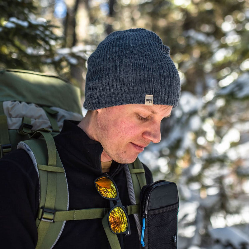 Load image into Gallery viewer, Midweight Knit Wool Beanie - 100% Merino Wool
