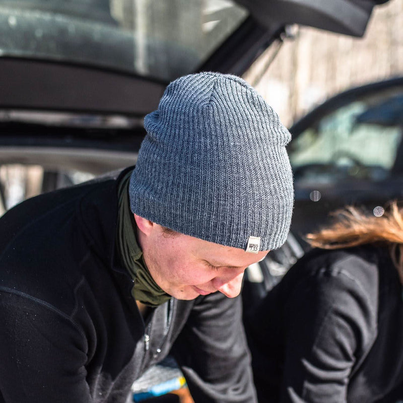 Load image into Gallery viewer, Midweight Knit Wool Beanie - 100% Merino Wool
