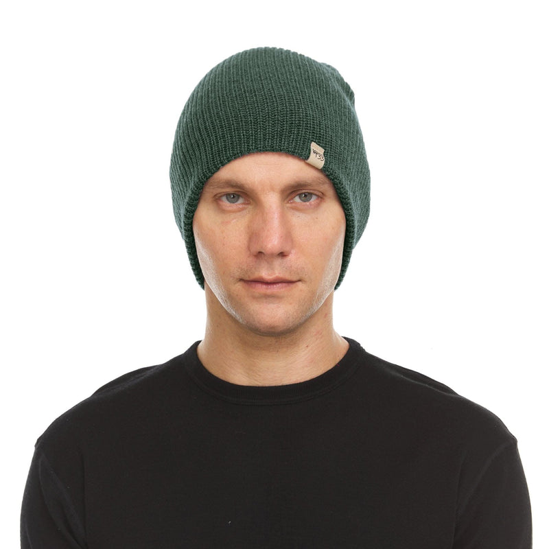 Load image into Gallery viewer, Midweight Knit Wool Beanie - 100% Merino Wool
