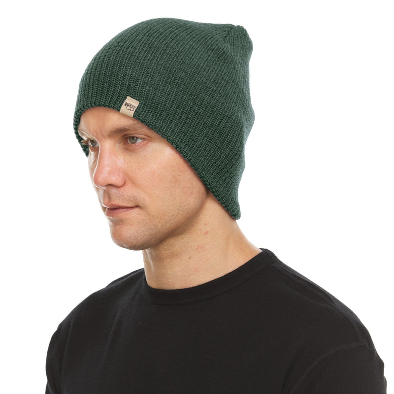 Load image into Gallery viewer, Midweight Knit Wool Beanie - 100% Merino Wool
