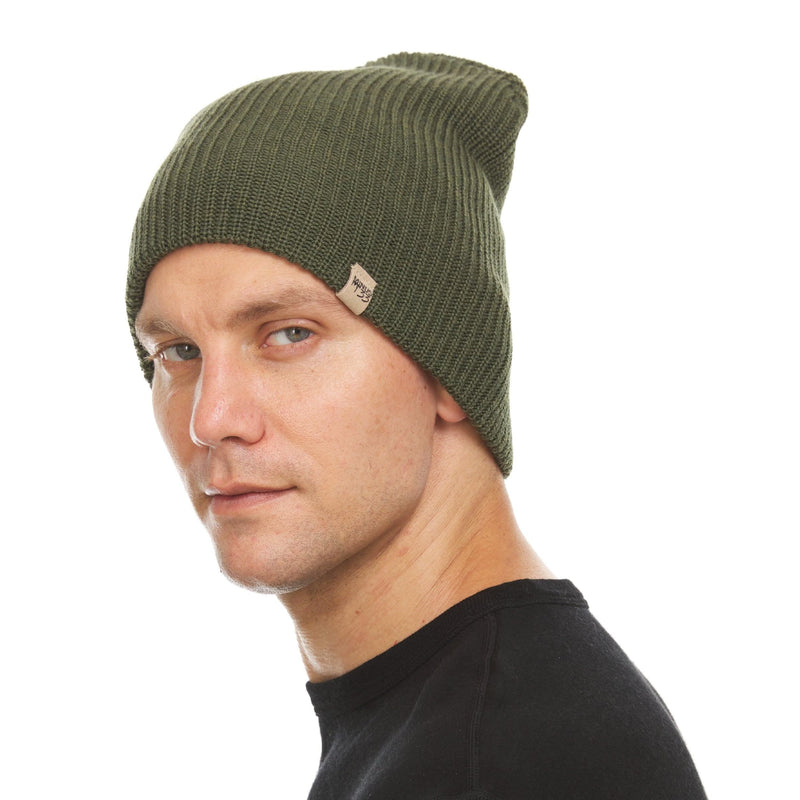 Load image into Gallery viewer, Midweight Knit Wool Beanie - 100% Merino Wool

