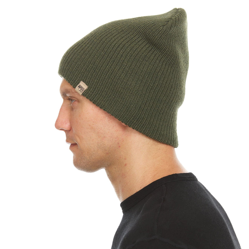 Load image into Gallery viewer, Midweight Knit Wool Beanie - 100% Merino Wool
