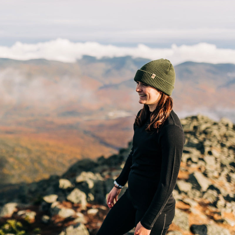 Load image into Gallery viewer, Midweight Knit Wool Beanie - 100% Merino Wool
