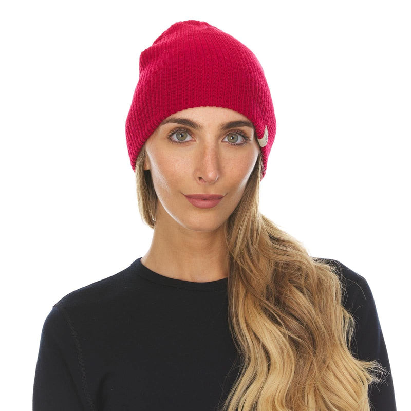 Load image into Gallery viewer, Midweight Knit Wool Beanie - 100% Merino Wool
