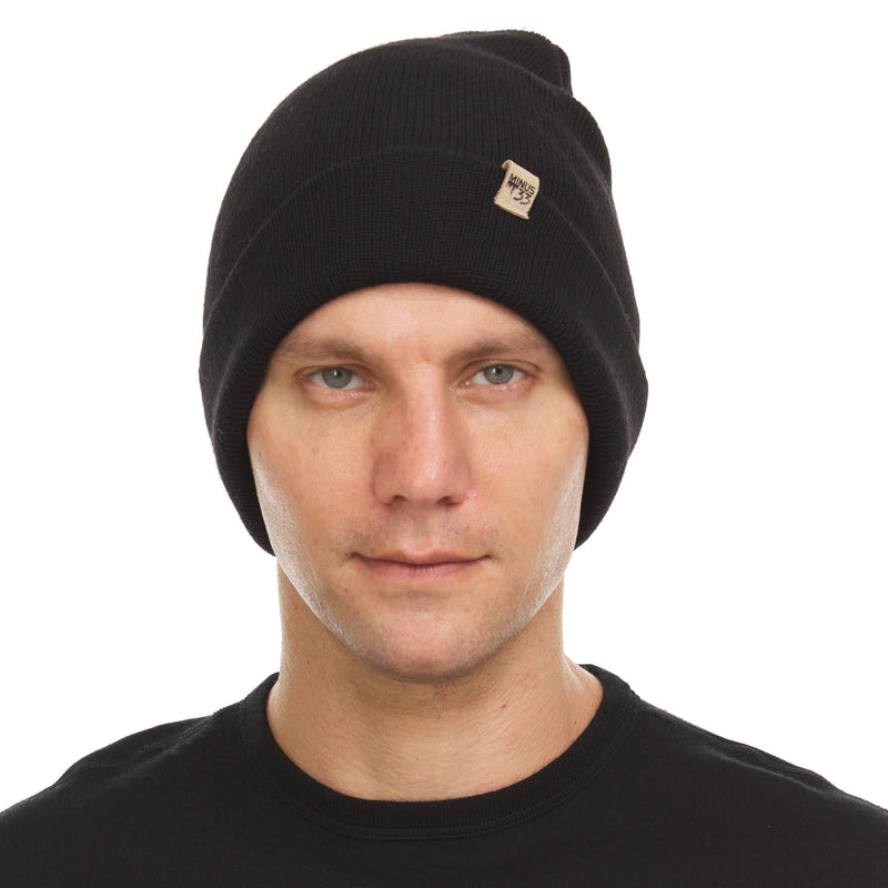 Load image into Gallery viewer, 100% Merino Wool Knit Cuff Beanie- Midweight
