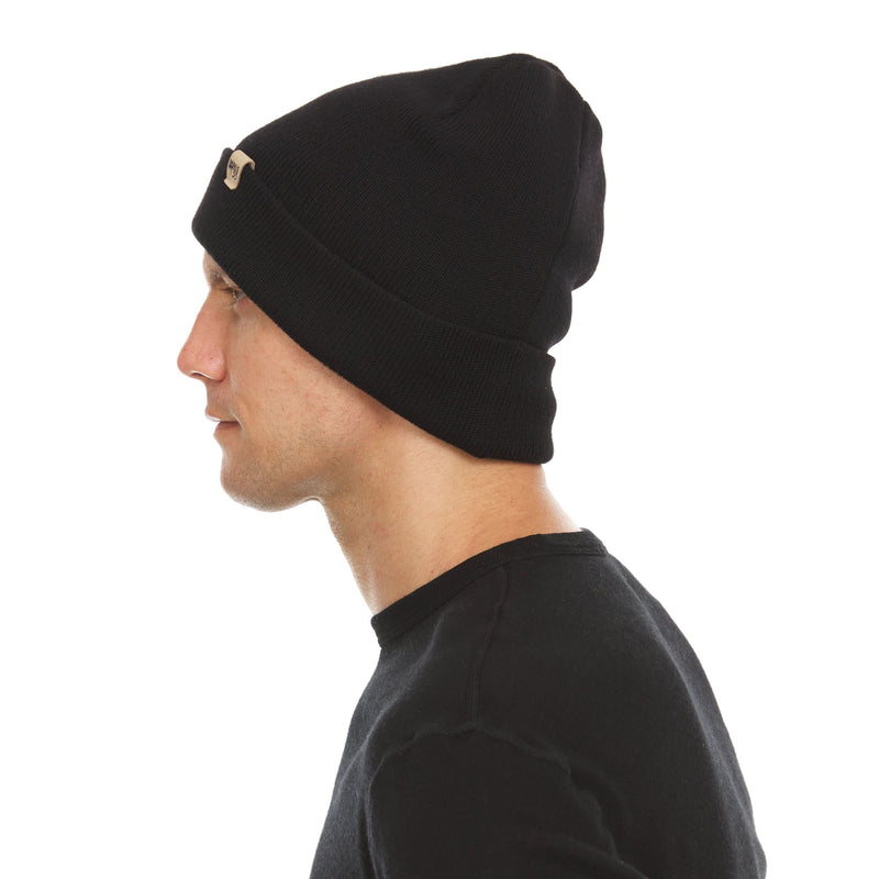 Load image into Gallery viewer, 100% Merino Wool Knit Cuff Beanie- Midweight

