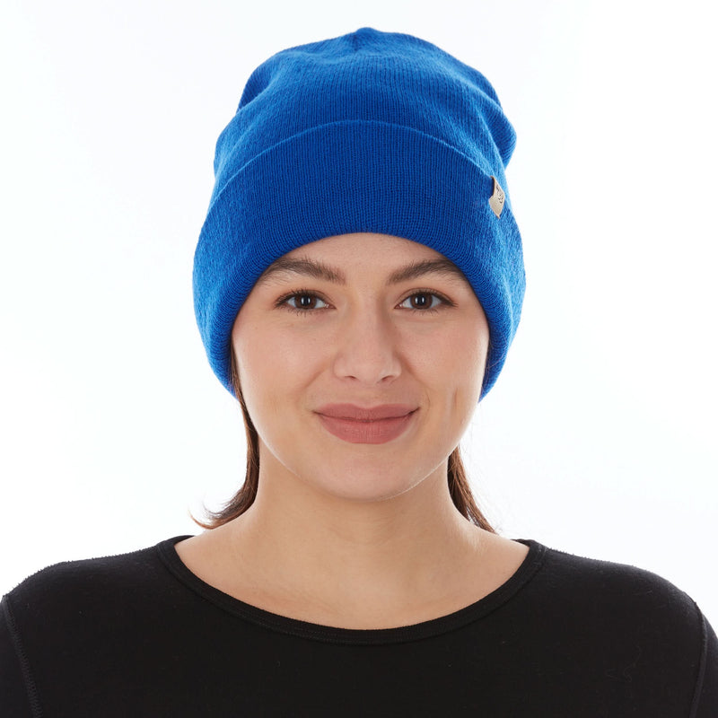 Load image into Gallery viewer, 100% Merino Wool Knit Cuff Beanie- Midweight

