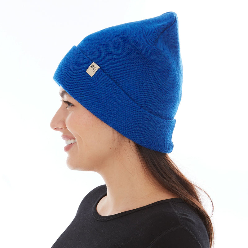 Load image into Gallery viewer, 100% Merino Wool Knit Cuff Beanie- Midweight
