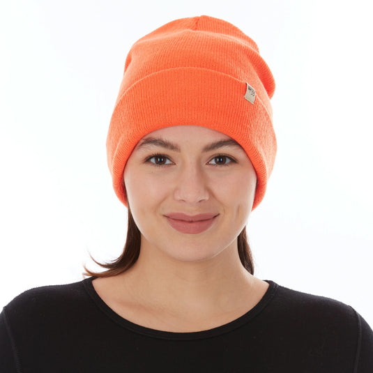 100% Merino Wool Knit Cuff Beanie- Midweight