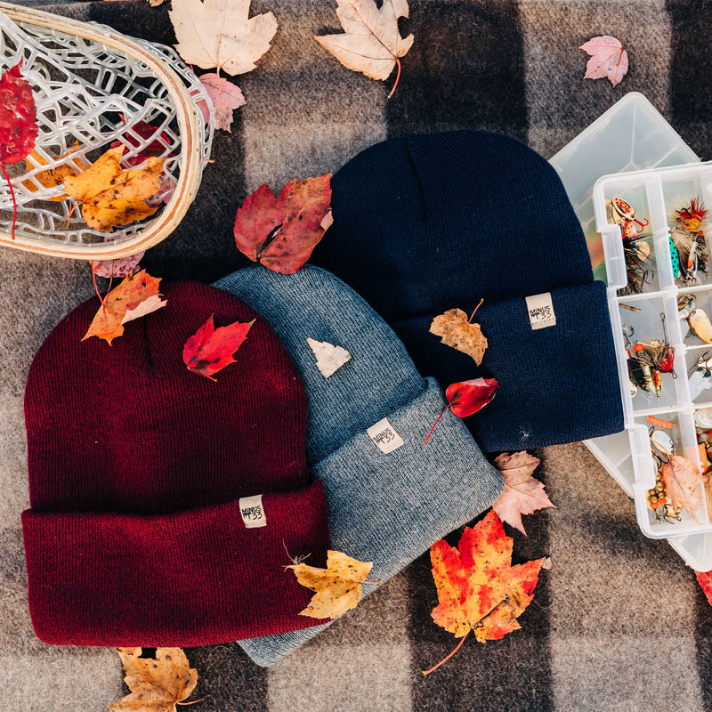 Load image into Gallery viewer, 100% Merino Wool Knit Cuff Beanie- Midweight
