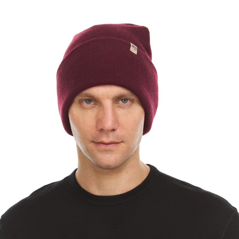 Load image into Gallery viewer, 100% Merino Wool Knit Cuff Beanie- Midweight
