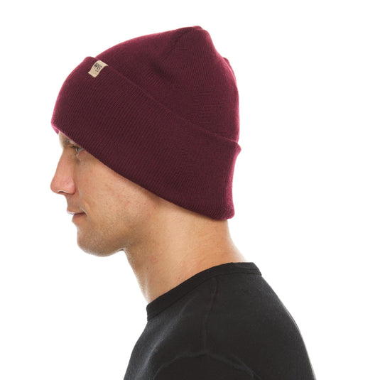 100% Merino Wool Knit Cuff Beanie- Midweight