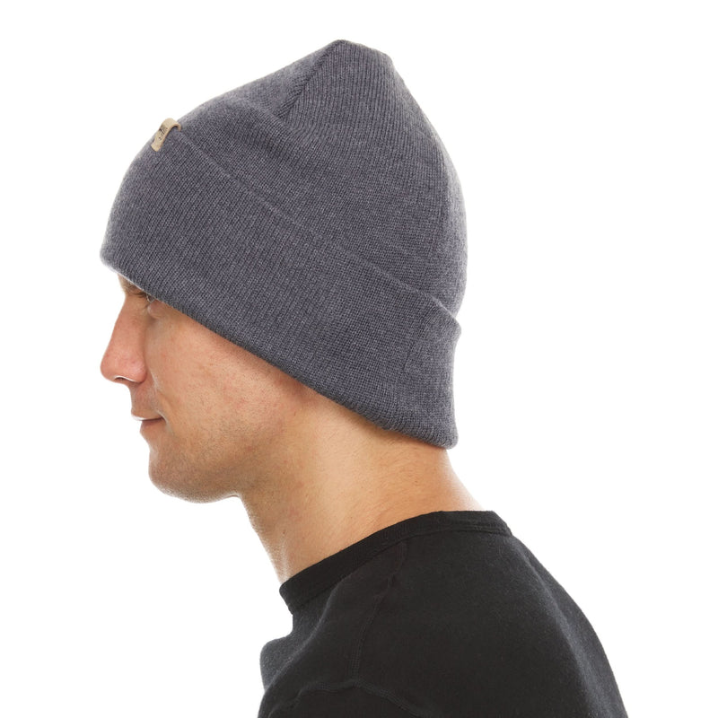 Load image into Gallery viewer, 100% Merino Wool Knit Cuff Beanie- Midweight
