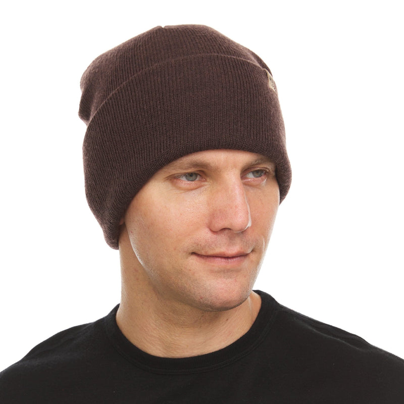 Load image into Gallery viewer, 100% Merino Wool Knit Cuff Beanie- Midweight
