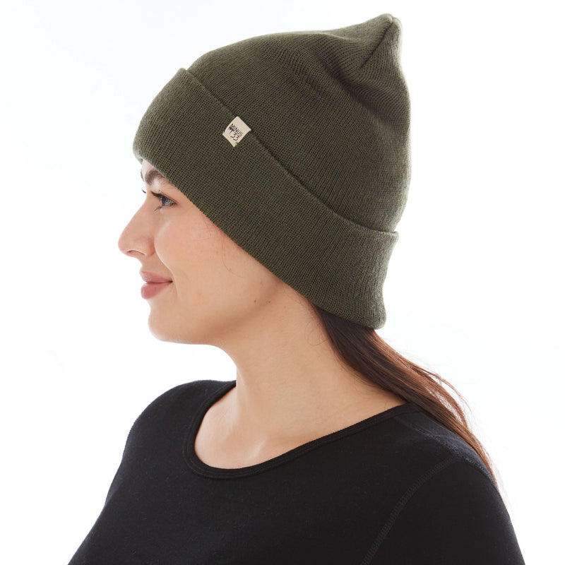 Load image into Gallery viewer, 100% Merino Wool Knit Cuff Beanie- Midweight
