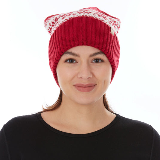100% Merino Wool Knit Cuff Beanie- Midweight