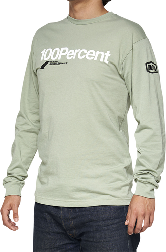 100% Bilto Long-Sleeve T-Shirt - Slate Green - Small 33009-486-10