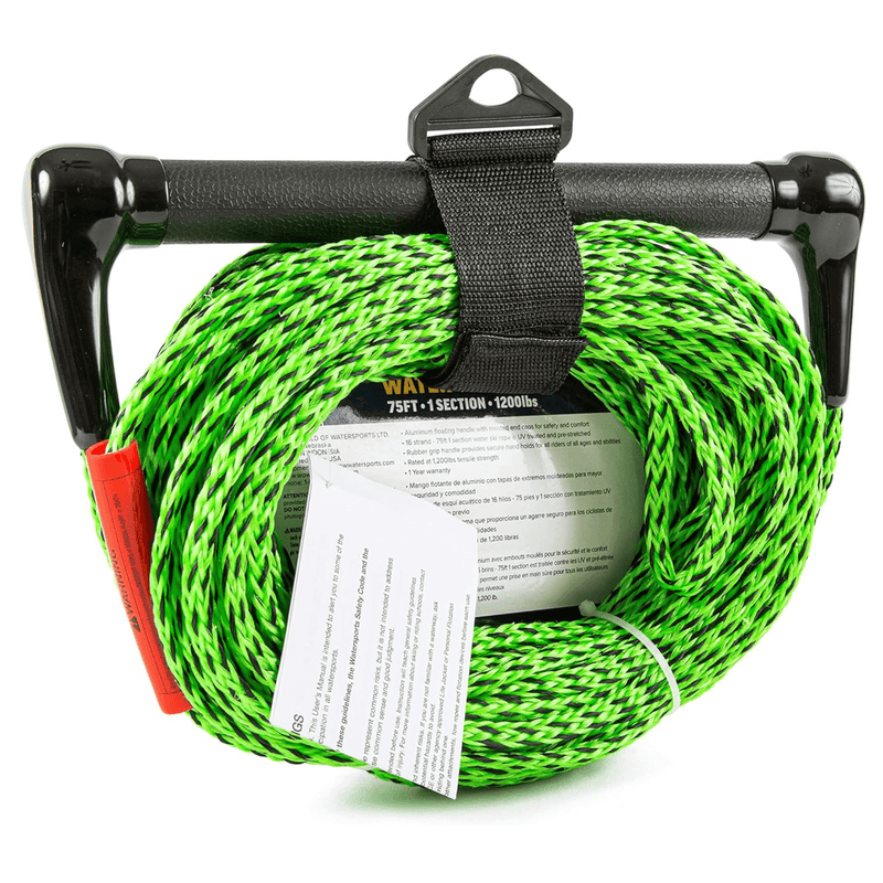 Load image into Gallery viewer, WOW Watersports 75ft 1-Section Tow Rope with Rubber Handle
