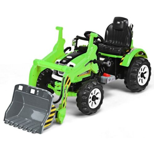 Load image into Gallery viewer, 66 lbs Durable 12V Battery-Powered Kids Ride-On Dumper Truck in Green
