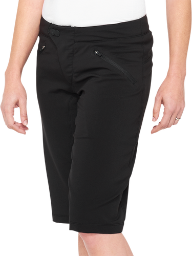100% Women's Ridecamp Shorts - Black - XL 40037-00003