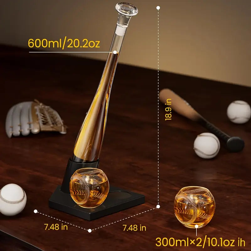 Load image into Gallery viewer, Home Run Baseball Decanter Set
