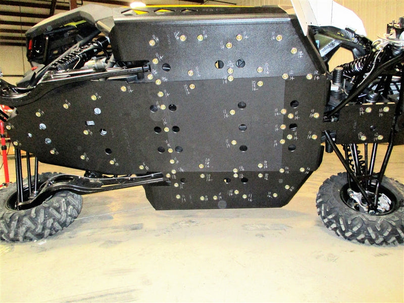 Load image into Gallery viewer, Trail Armor Can Am Maverick X3 Turbo, X3 X DS Turbo R, X3 X RS Turbo R, X3 X MR Turbo, X3 X RC Turbo, X3 X DS Turbo RR, X3 X MR Turbo RR, X3 X RS Turbo RR, X3 X RC Turbo RR, X3 DS Turbo, X3 X DS Turbo RR Smart Shox Full Skids with Integrated Slider Nerfs
