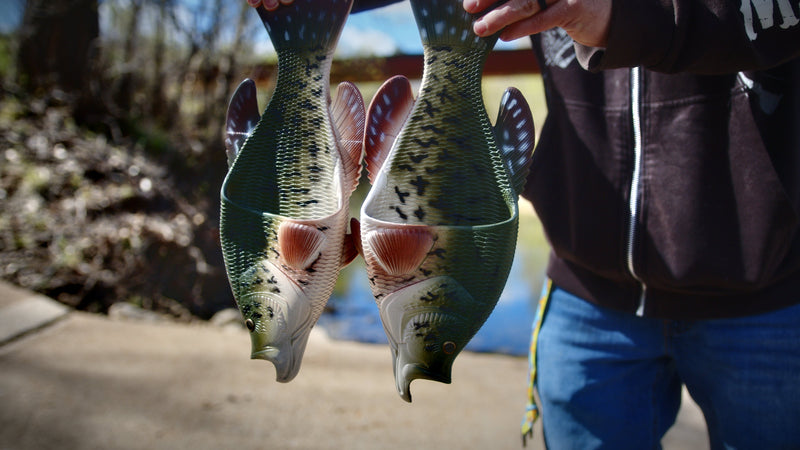Load image into Gallery viewer, Fish Sandal Adult Medium-Crappie
