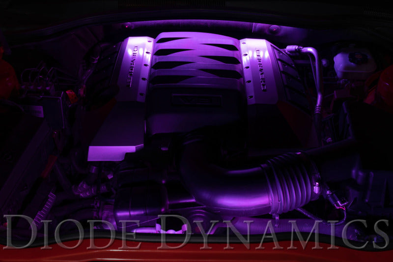 Load image into Gallery viewer, Diode Dynamics RGBW Engine Bay Strip Kit 4pc Multicolor
