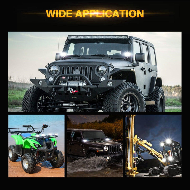 Load image into Gallery viewer, R4 Series | 4 Inch 60W Spot Beam LED Pods Light White Driving Light
