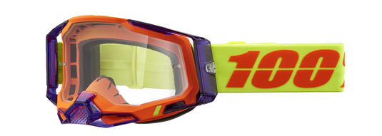 100% Racecraft 2 Goggles - Panam - Clear 50009-00021
