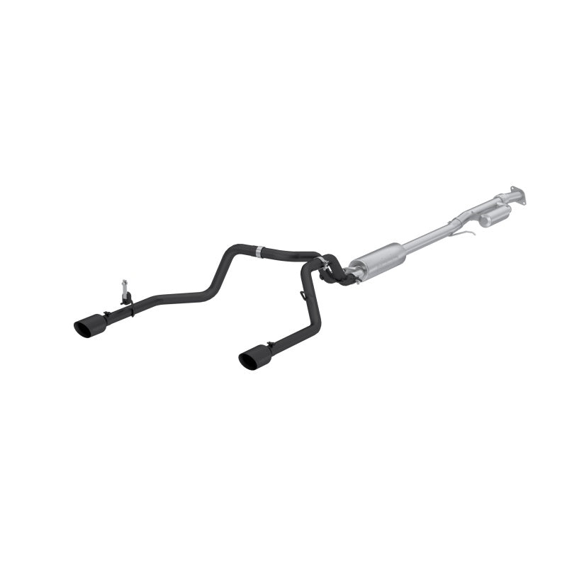 Load image into Gallery viewer, MBRP 2019+ Chevrolet Silverado 1500 / 2019+ GMC Sierra 1500 Alum. 3in Armor Black Cat-Back Exhaust
