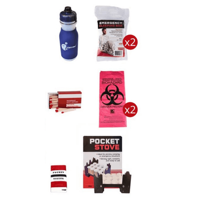 Load image into Gallery viewer, WSK 3-Day Food Storage Emergency Survival Kit with Rolling Bag
