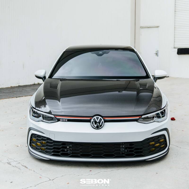Load image into Gallery viewer, Seibon 22-23 Volkswagen Golf GTI/R  TM-Style Carbon Fiber Hood
