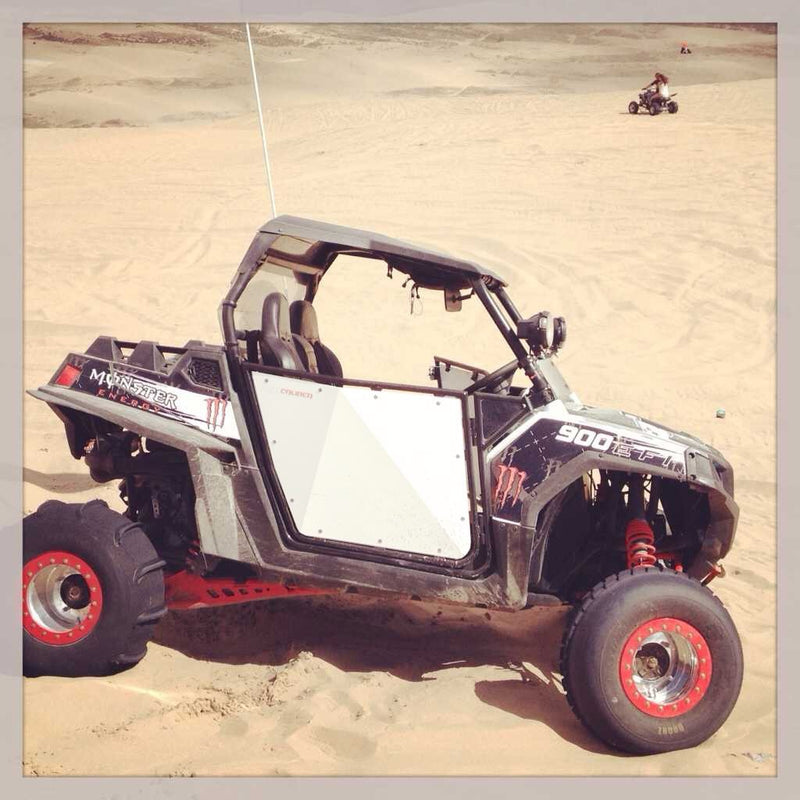 Load image into Gallery viewer, 50 Cal RZR Doors White on Black
