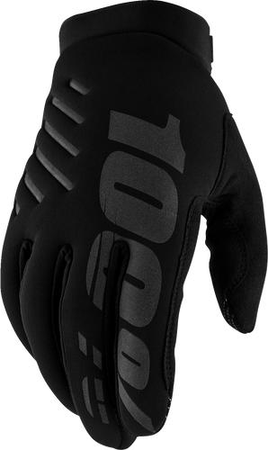 100% Women's Brisker Gloves - Black/Gray - Large 10005-00003