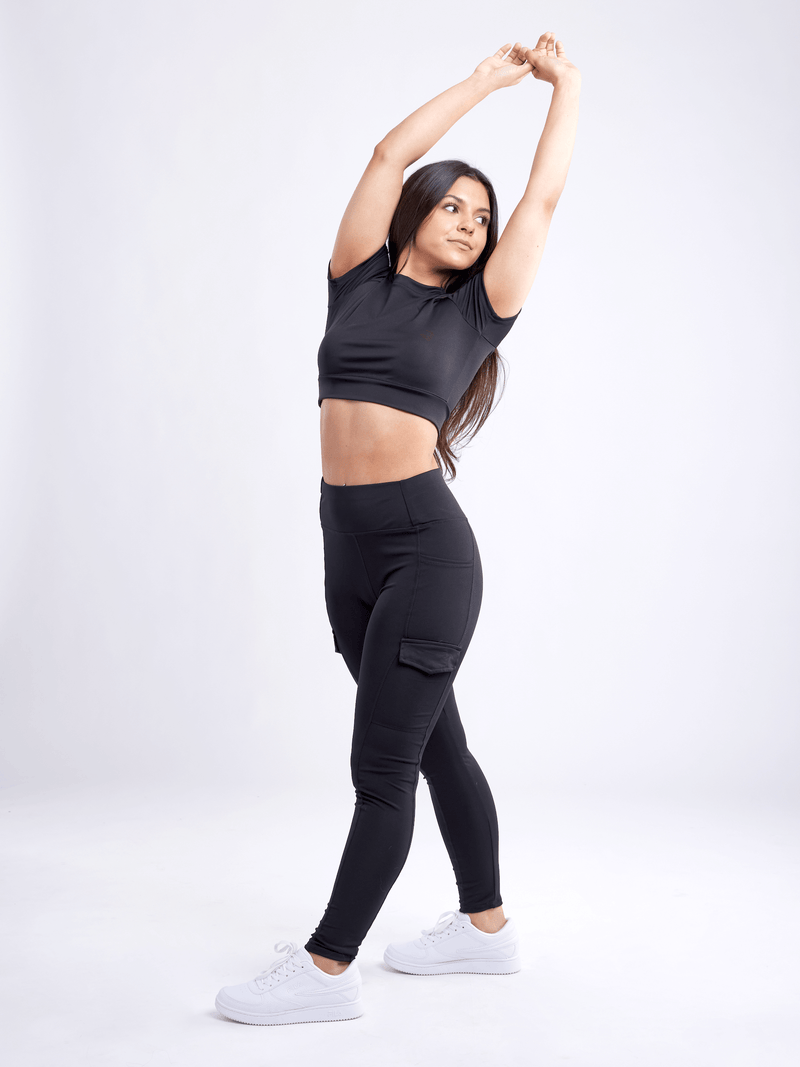 Load image into Gallery viewer, JupiterGear High-Waisted Leggings with Side Cargo Pockets
