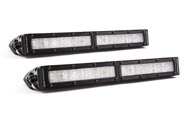 Load image into Gallery viewer, Diode Dynamics 12 In LED Light Bar Single Row Straight Clear Wide (Pair) Stage Series
