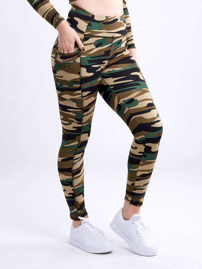 Load image into Gallery viewer, JupiterGear High-Waisted Leggings with Side Cargo Pockets
