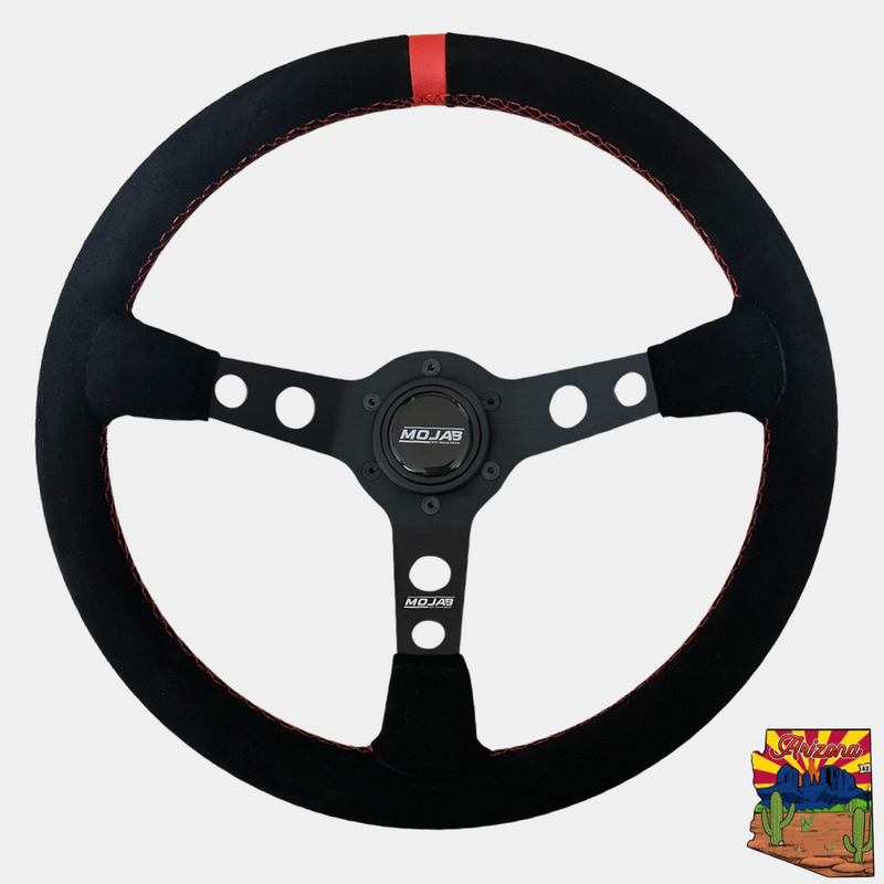 Load image into Gallery viewer, 13.5''  MOJAB Deep Dish Steering Wheel Leather or Suede
