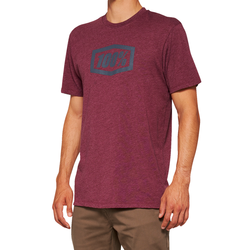 Load image into Gallery viewer, 100% Icon T-Shirt - Maroon - Medium 20000-00031
