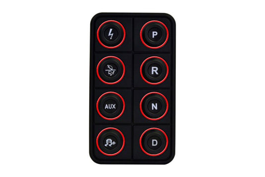 AEM EV 8 Button Keypad CAN Based Programmable Backlighting 30-8400
